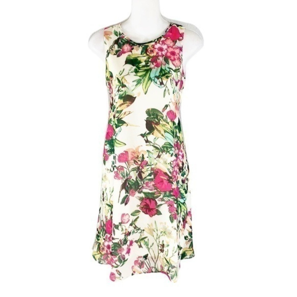 Taylor cream floral swing dress